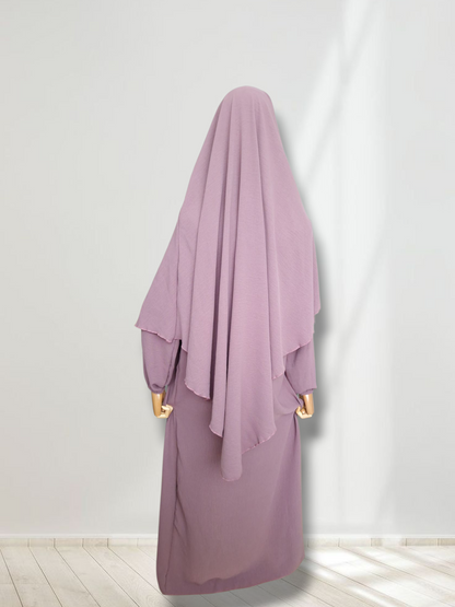 Mädchen Abaya-Set Mauve