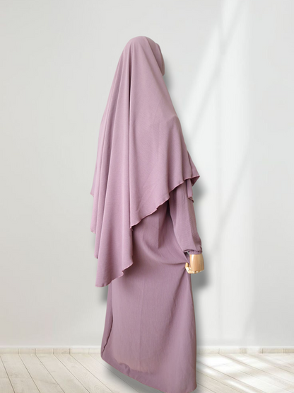 Mädchen Abaya-Set Mauve