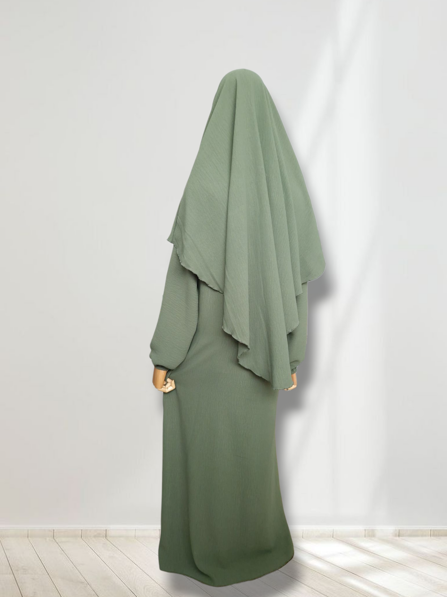 Mädchen Abaya-Set Khaki