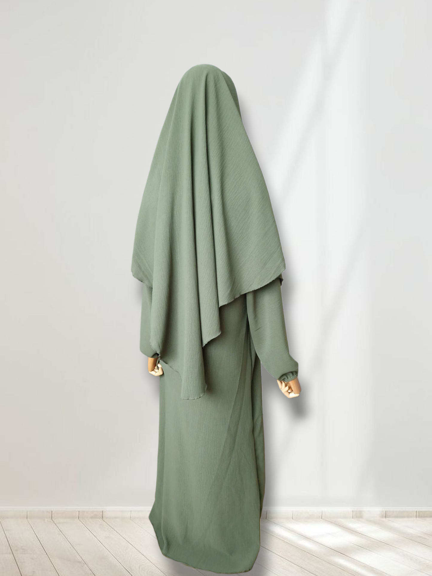 Mädchen Abaya-Set Khaki