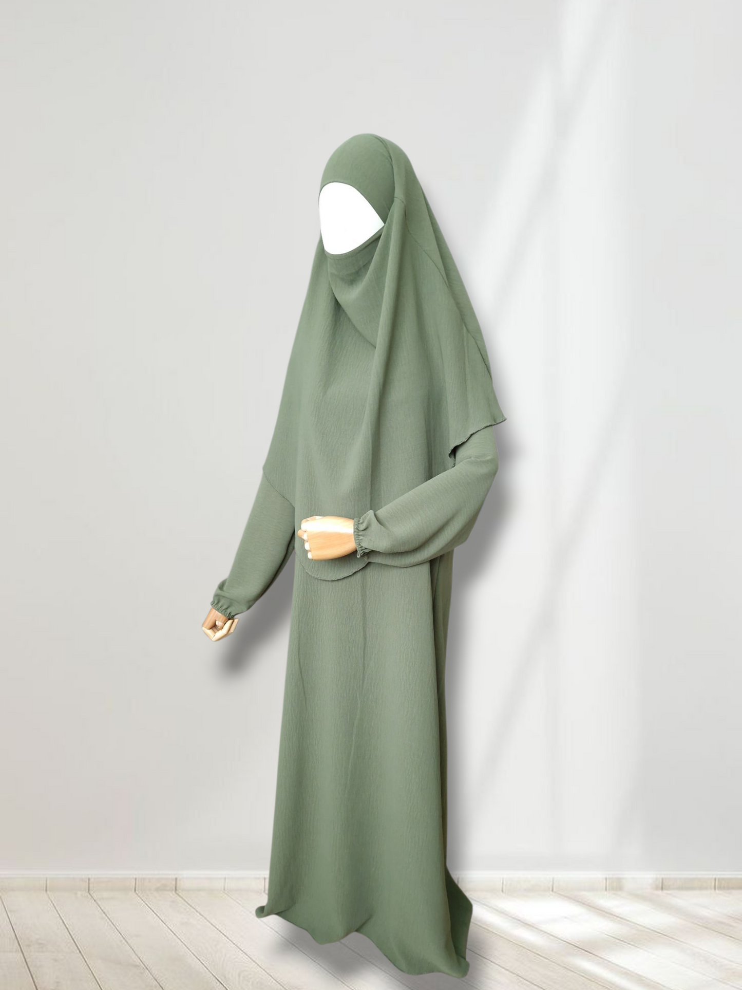 Mädchen Abaya-Set Khaki