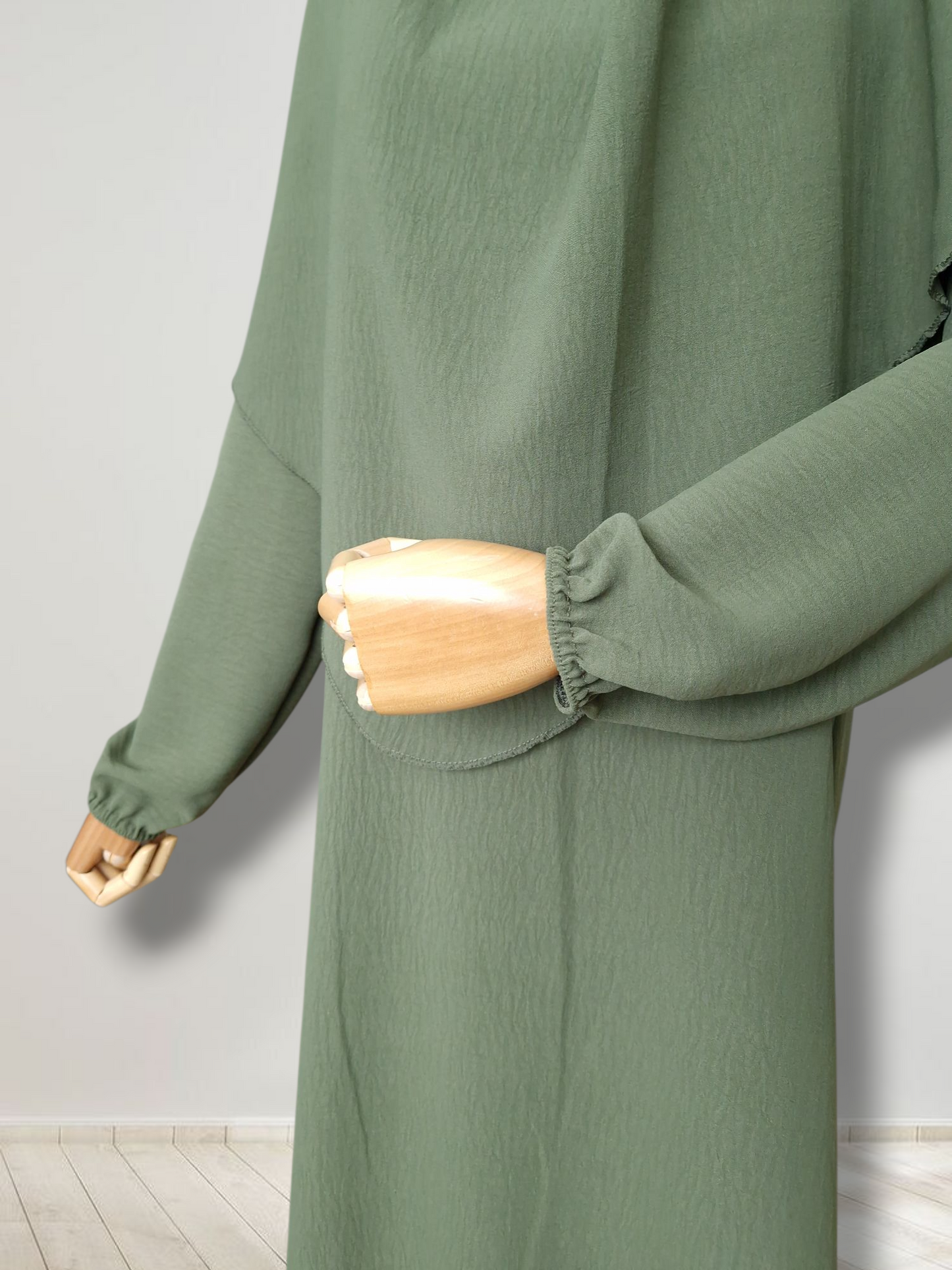Mädchen Abaya-Set Khaki
