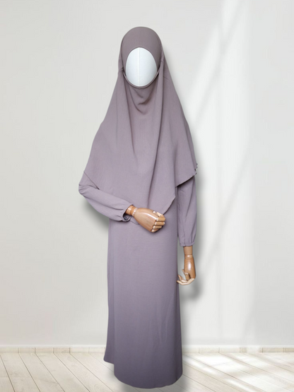 Mädchen Abaya-Set Taupe