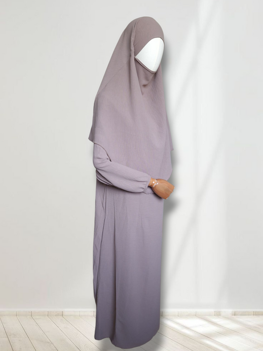 Mädchen Abaya-Set Taupe