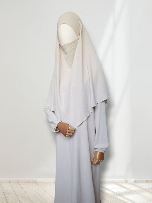 Mädchen Abaya-Set Vanille