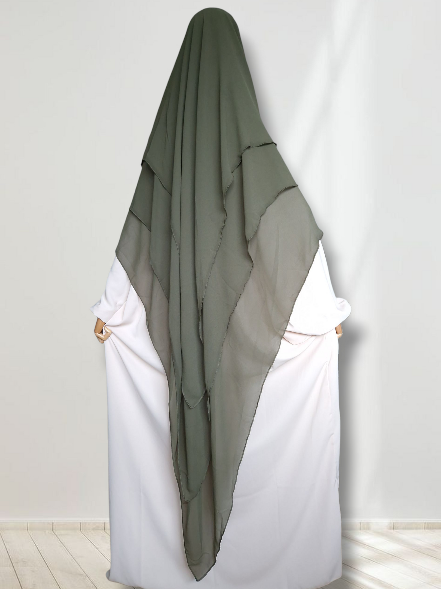 Khimar Dreilagig lang