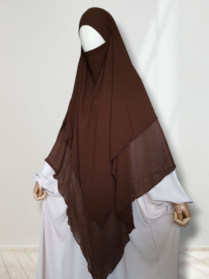 Khimar Dreilagig lang