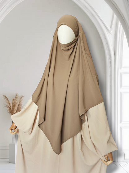 Premium Khimar zweilagig Medina Seide