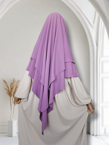 Premium Khimar zweilagig Medina Seide