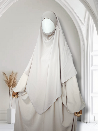 Premium Khimar zweilagig Medina Seide