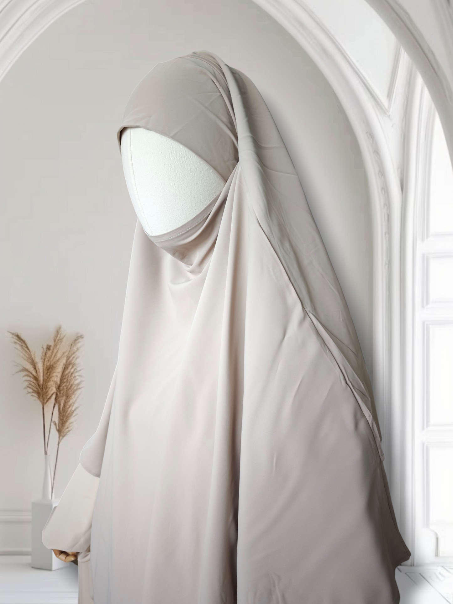 Premium Khimar zweilagig Medina Seide