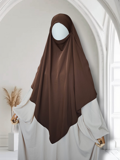 Premium Khimar zweilagig Medina Seide