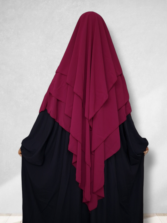 Khimar Dreilagig